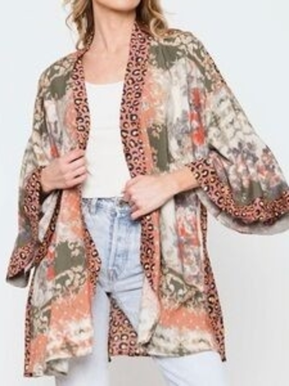 Aratta Silent Journey NWT Abstract Kimono Covering L/XL